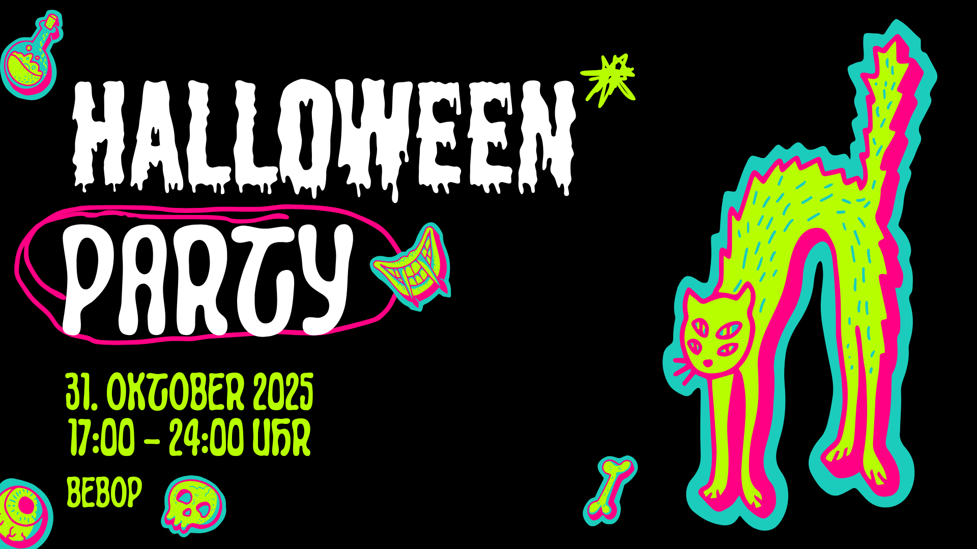 Halloween Party (Desktop-Hintergrund)